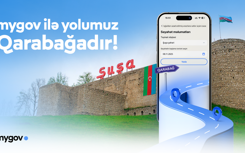 Qarabağa səfərlər üçün icazələr "mygov" platforması üzərindən veriləcək