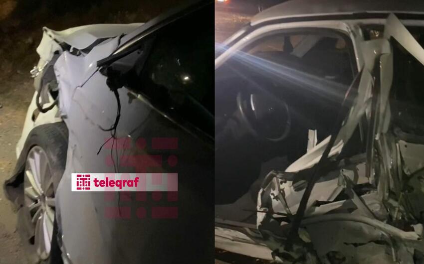 Ağcabədidə iki avtomobil toqquşdu -