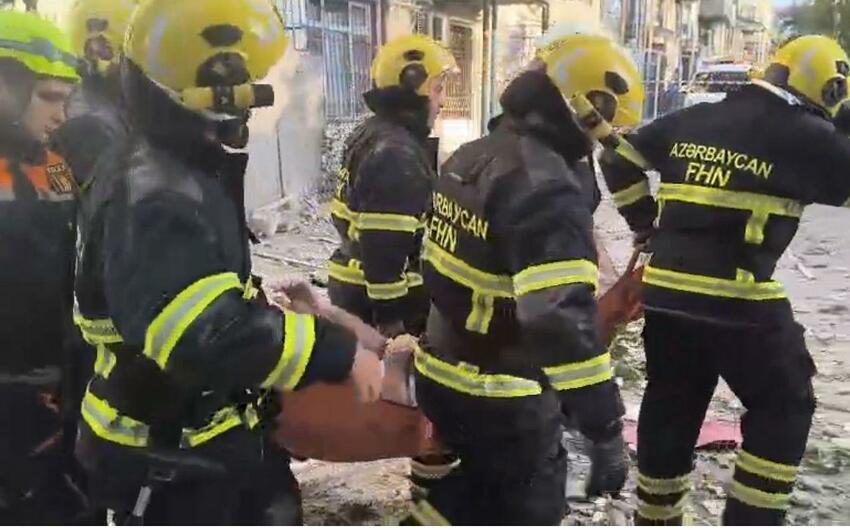 Bakıda binada partlayış baş verdi: 4 nəfərə tibbi yardım göstərildi -