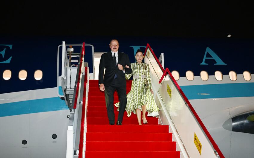 Prezident İlham Əliyev Çində işgüzar səfərdədir -