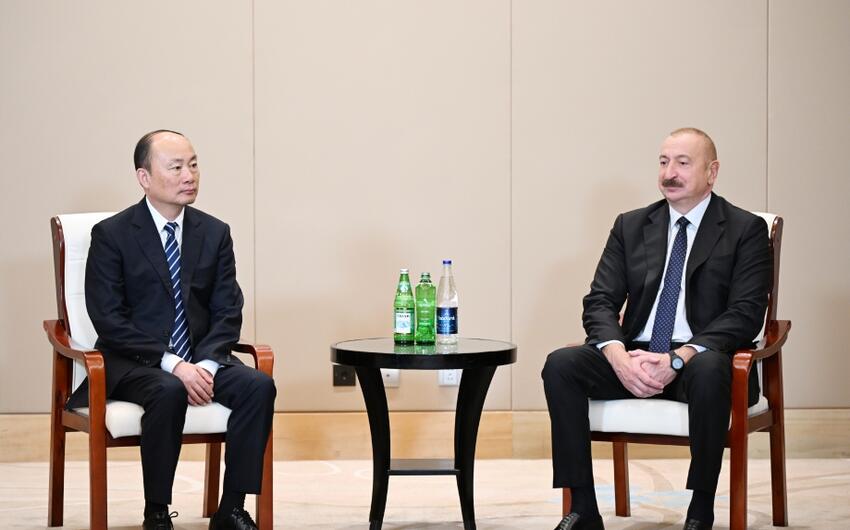 Prezident İlham Əliyev “China National Chemical Engineering” şirkətinin sədri ilə görüşdü