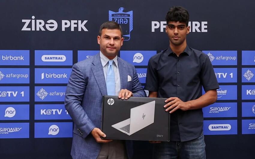 “Zirə”nin prezidenti 696 bal toplayan futbolçu ilə görüşdü