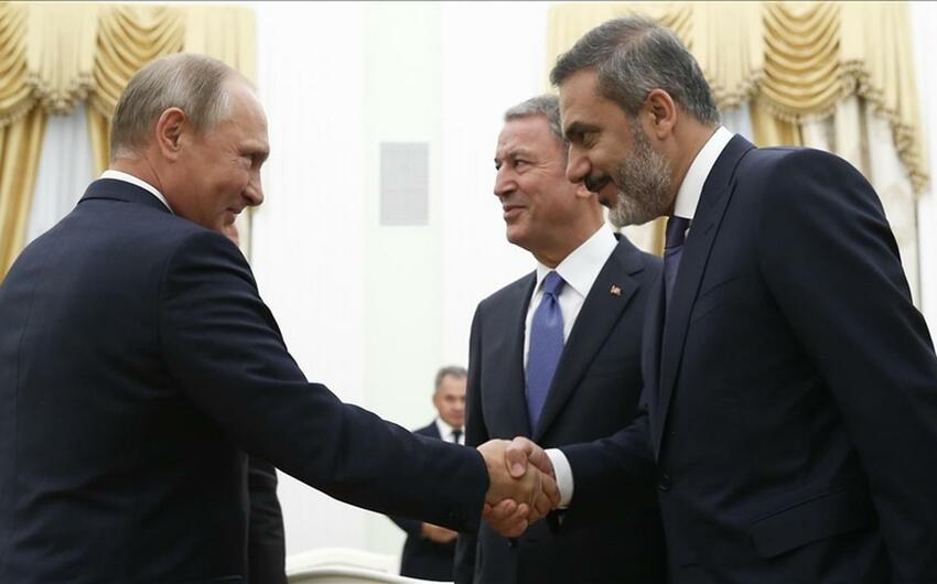 Putin Hakan Fidanla görüşdü