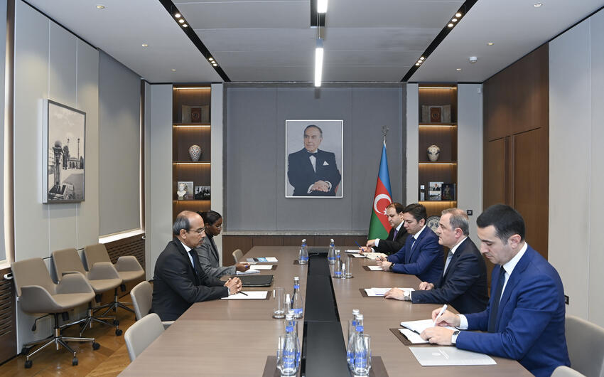 Ceyhun Bayramov Məhəmməd Əli Həsəni qəbul etdi