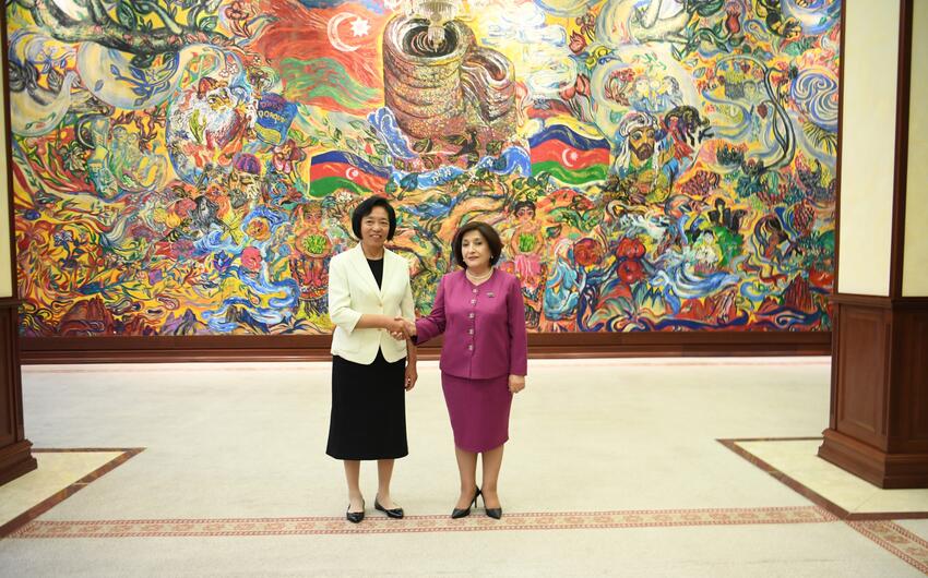 Sahibə Qafarova Ümumçin Komitəsinin sədr müavini ilə görüşüb