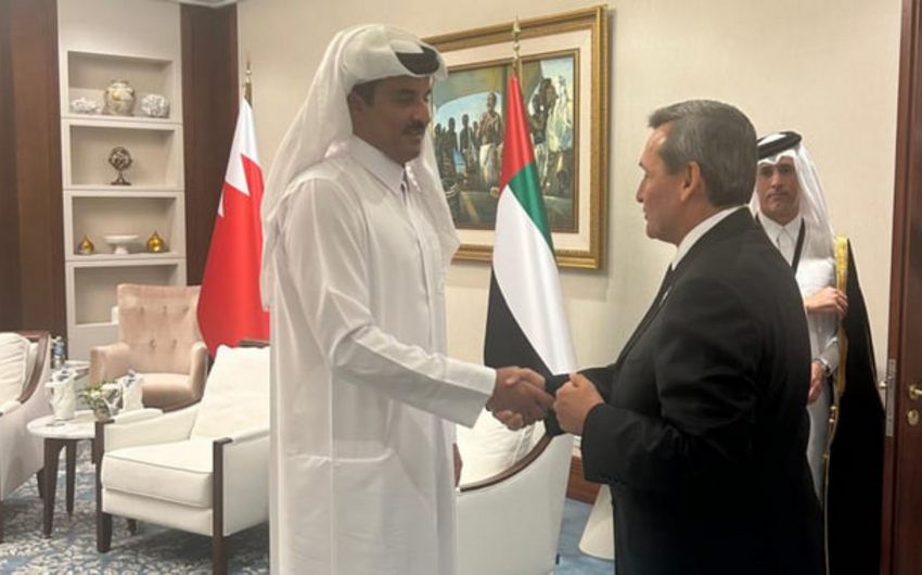 Türkmənistan xarici işlər naziri Qətər Əmiri ilə görüşdü