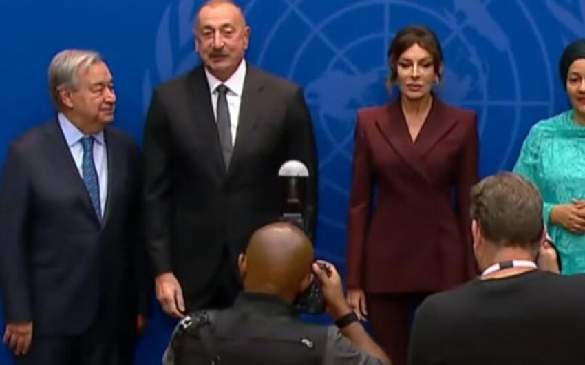 Prezident və birinci xanım BMT Baş Assambleyasında müzakirələrdə iştirak ediblər -