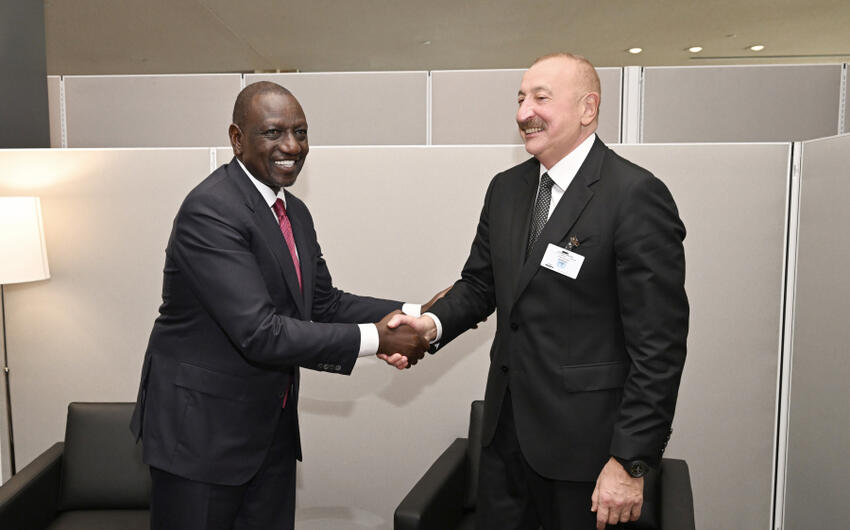 İlham Əliyev BMT-nin mənzil-qərargahında Keniya Prezidenti ilə görüşdü -