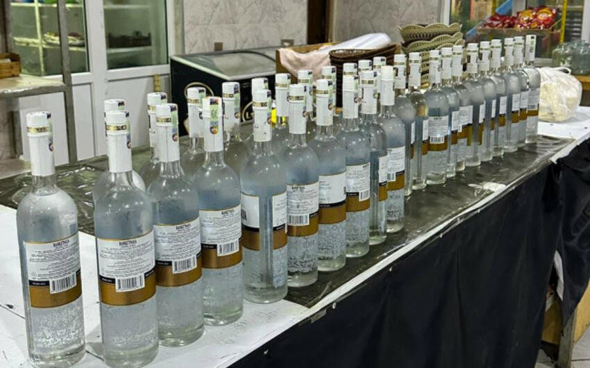 Tərtərdə saxta alkoqollu içkilər aşkarlandı