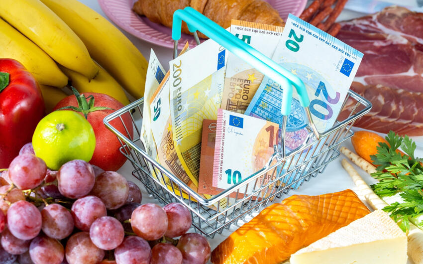 Avrozonada ərzaq qiymətləri pandemiyadan bəri 30%-dən çox artıb