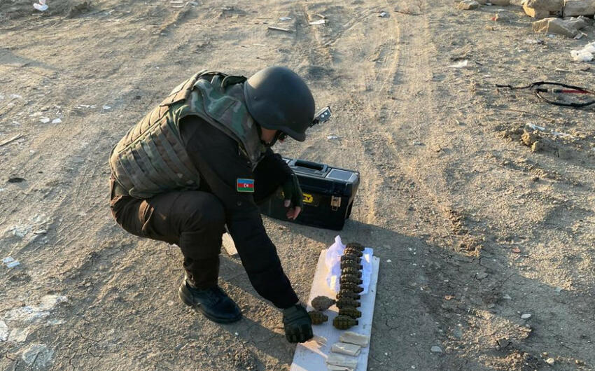 Masazır qəsəbəsi ərazisində hərbi sursat aşkarlandı -