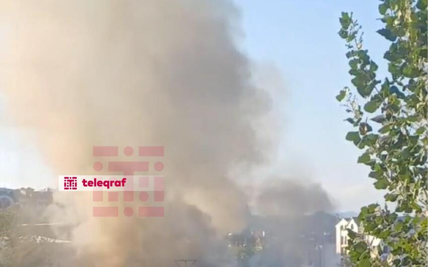 Xankəndidə yanğın olub -