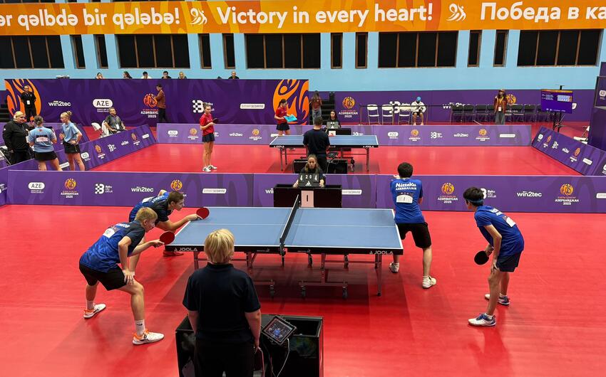 Stolüstü tennisçilər III MDB Oyunlarında növbəti mükafatları qazandılar