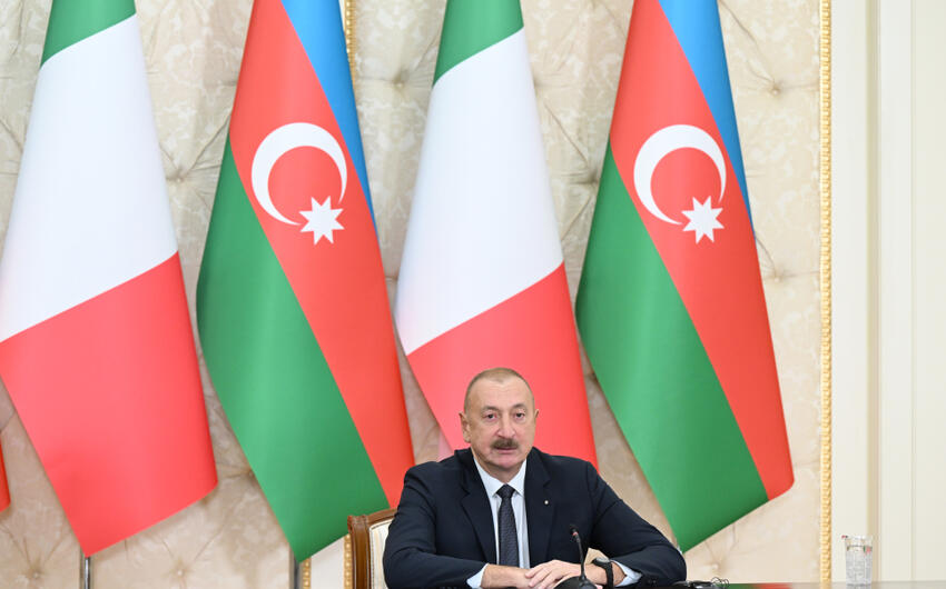 Prezident: Azərbaycan və İtaliya uzun illər etibarlı tərəfdaşlar kimi bir-birini dəstəkləyib