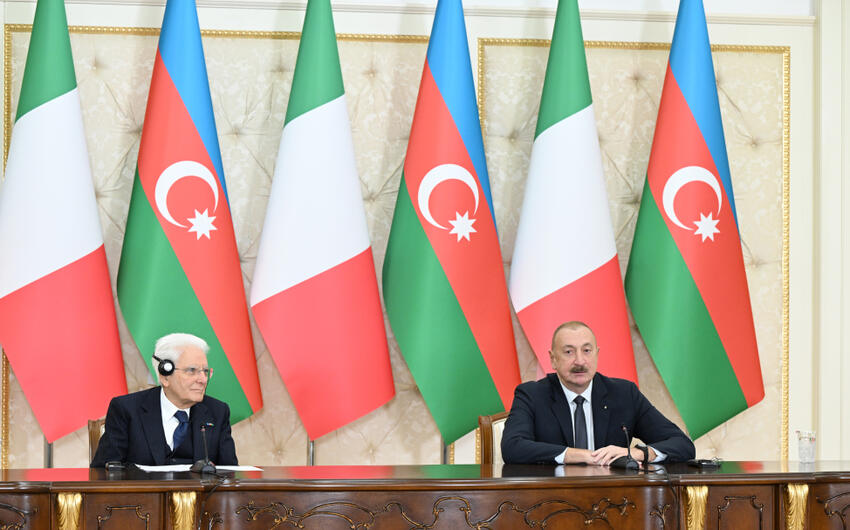 Prezident: İqtisadi sahədə İtaliya bizim üçün birinci ticarət tərəfdaşıdır