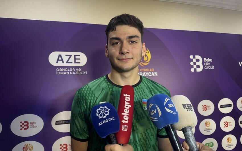 Azərbaycan yığmasının voleybolçusu: Qələbə qazandığımız üçün sevincliyəm
