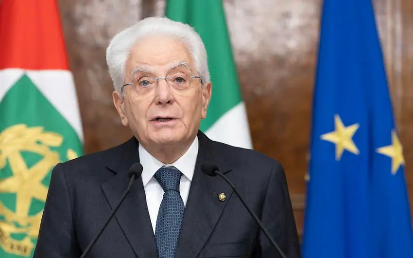 İtaliya Prezidenti Sercio Mattarella Azərbaycana rəsmi səfərə gəlib