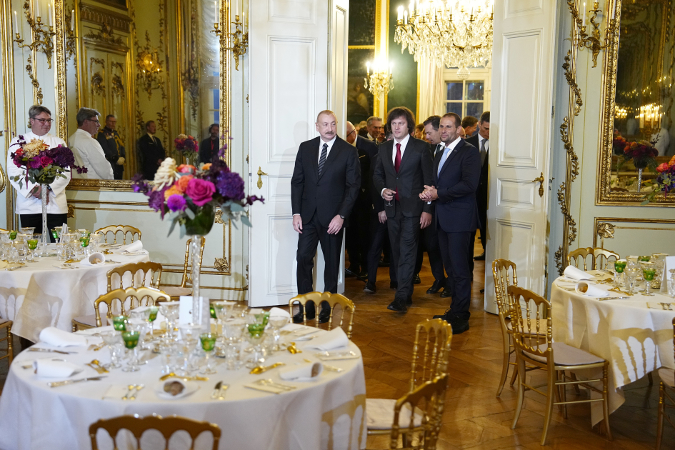 İlham Əliyev Kopenhagendə ziyafətdə... - FOTOLAR