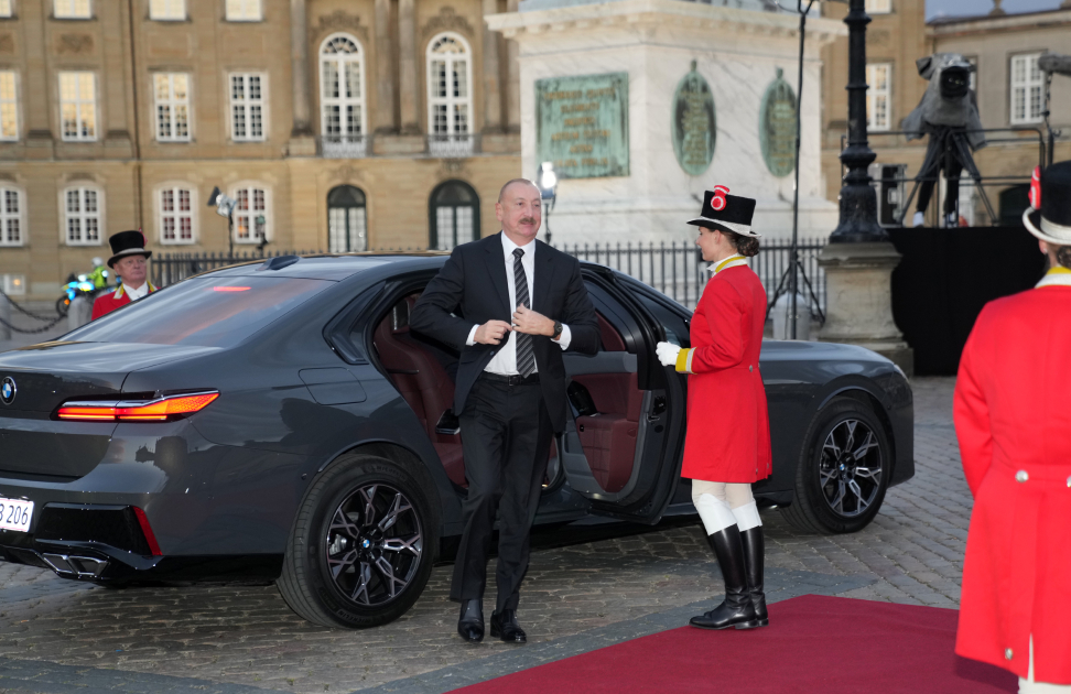 İlham Əliyev Kopenhagendə ziyafətdə... - FOTOLAR