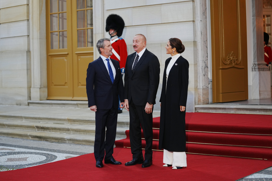 İlham Əliyev Kopenhagendə ziyafətdə... - FOTOLAR