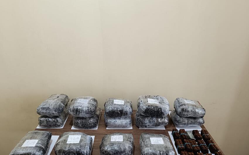 İrandan Azərbaycana 15 kiloqram narkotikin keçirilməsinin qarşısı alındı
