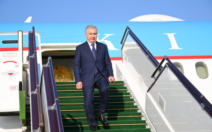 Özbəkistan Prezidenti Şavkat Mirziyoyev Azərbaycanda səfərdədir