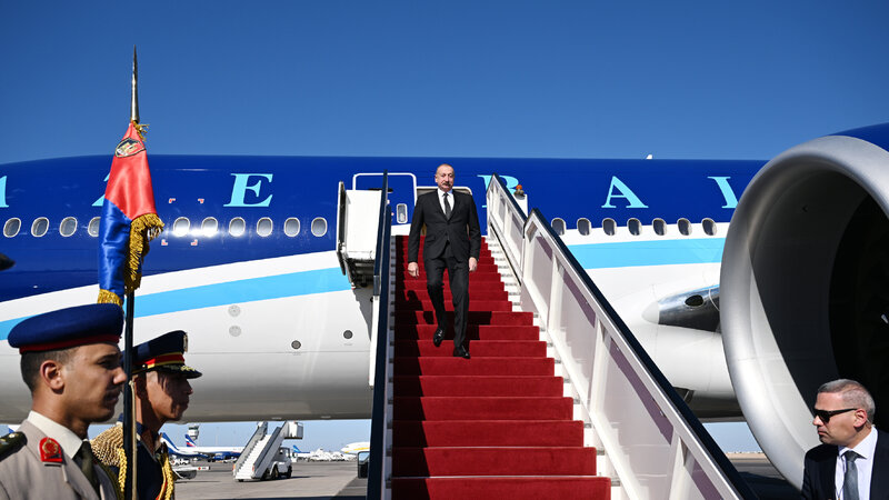Prezident İlham Əliyev Misirə işgüzar səfərə getdi
