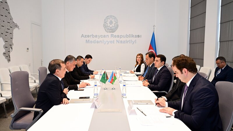 Mədəniyyət Nazirliyində Türkmənistan nümayəndə heyəti ilə görüş keçirildi