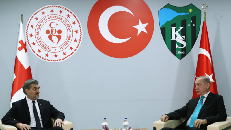 Ərdoğan Gürcüstan Prezidenti ilə görüşdü