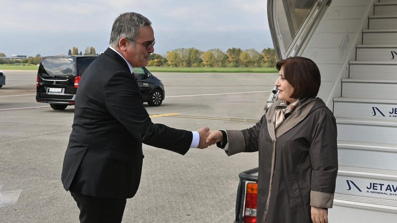 Sahibə Qafarova İsveçrəyə səfər etdi -