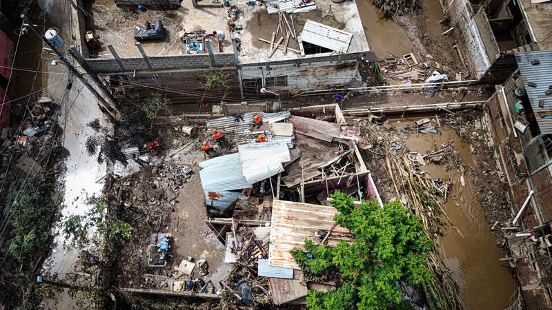 Meksikada daşqın fəlakətində ölənlərin sayı artır