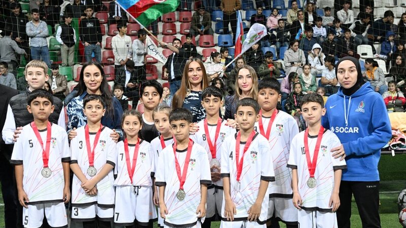 Leyla Əliyevanın təşəbbüsü ilə uşaq evlərinin komandaları arasında minifutbol turniri keçirildi