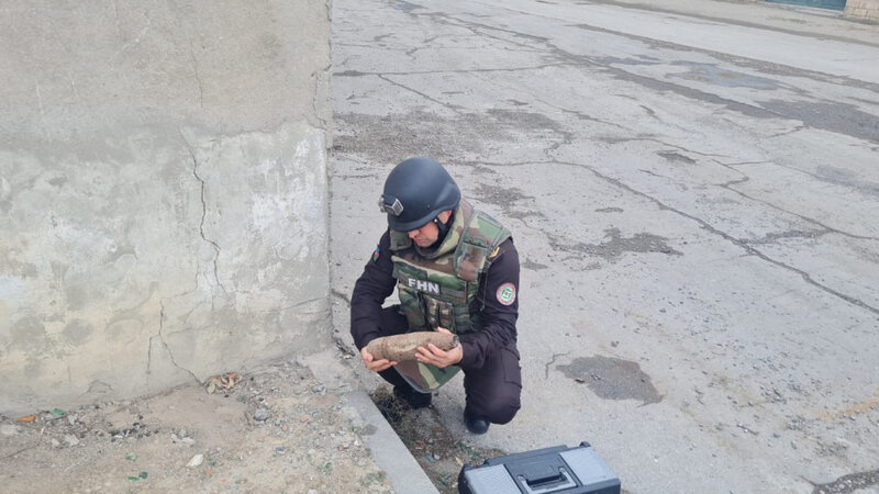 Sumqayıtda top mərmisi aşkarlandı -