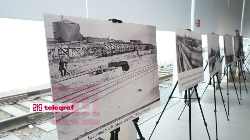 “Qara qızılın saldığı dəmir yollar” adlı fotosərgi Sabunçu Dəmiryol Vağzalında nümayiş etdirilir