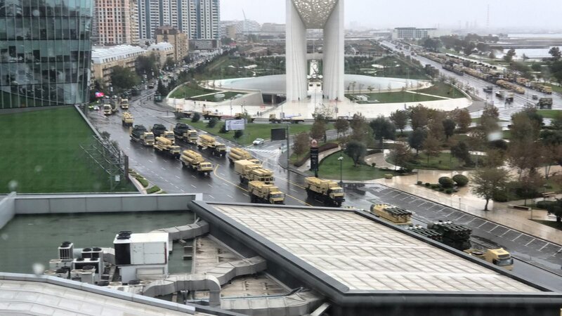 Zəfər paradına hazırlıqdan görüntülər yayıldı -