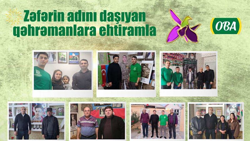 Zəfərin 5 illiyində “OBA” şəhid əməkdaşlarının ailələrini ziyarət edib -
