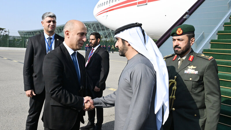 Birləşmiş Ərəb Əmirliklərinin Baş nazirinin müavini Azərbaycana səfərə gəldi -