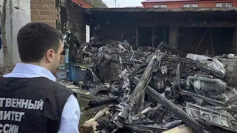 Dağıstanda helikopter istirahət mərkəzinə düşdü