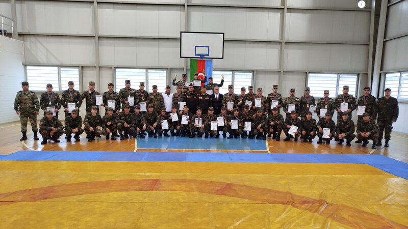FHN-in Mülki müdafiə qoşunlarında güləş üzrə birincilik keçirildi