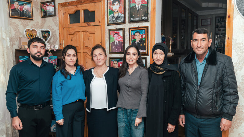 Leyla Əliyeva Mingəçevirdə şəhid ailəsini ziyarət edib, bir sıra sosial müəssisələrlə tanış olub