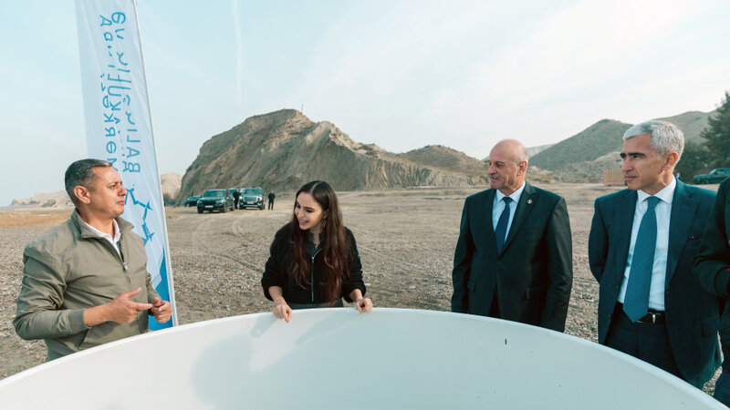 Leyla Əliyeva Mingəçevirdə ekoloji aksiyalarda iştirak edib