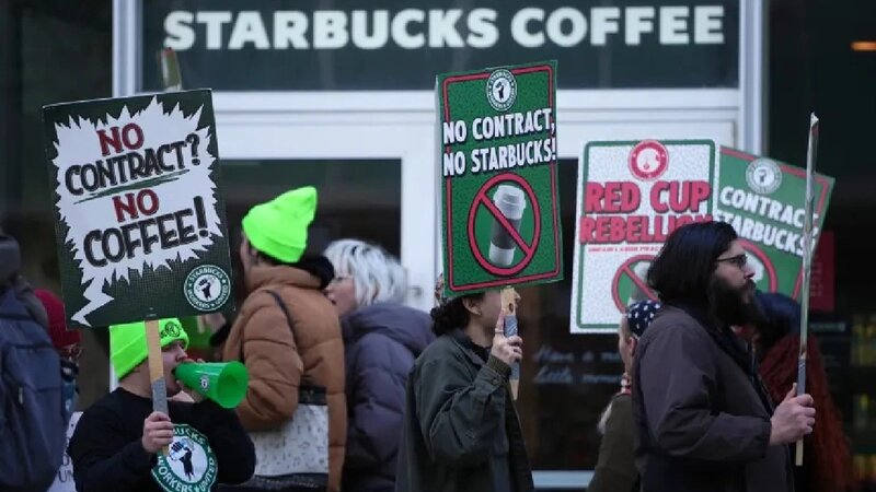 ABŞ-də "Starbucks№ işçiləri müddətsiz tətilə başladı