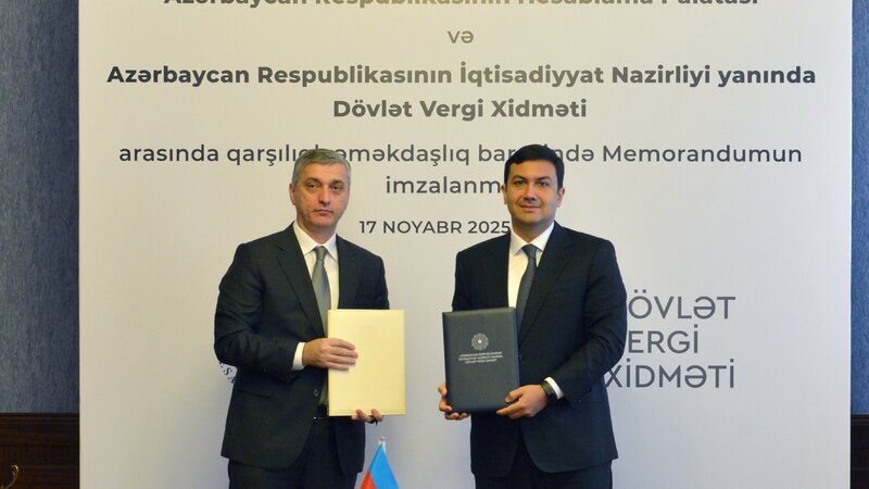 Hesablama Palatası və Vergi Xidməti arasında Anlaşma Memorandumu imzalanıb