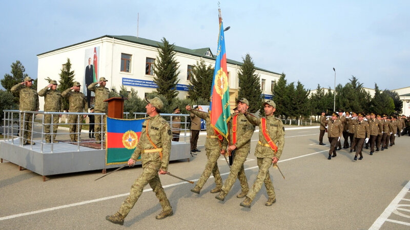 FHN Mülki müdafiə qoşunlarında andiçmə mərasimi keçirildi