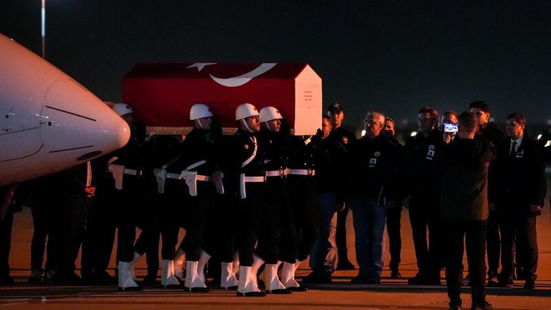 Xorvatiyada qəzaya uğrayan təyyarənin pilotunun nəşi Türkiyəyə gətirildi