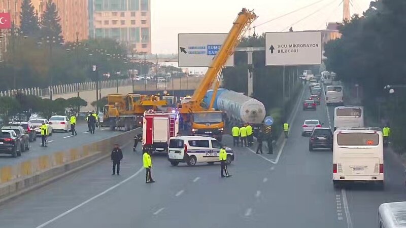 Sumqayıt istiqamətində hərəkət məhdudlaşdırılıb