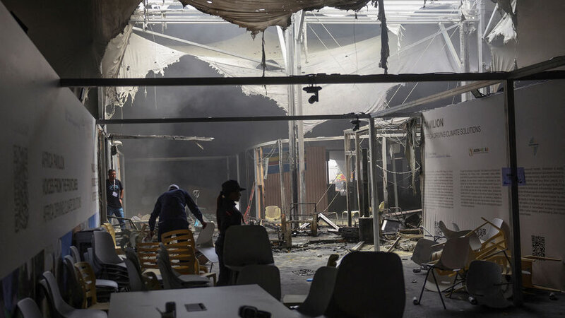 Braziliyada COP30 iqlim konfransında yanğın baş verdi