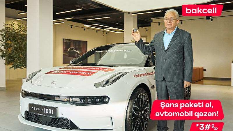 Bakcell lotereyasında 7-ci lüks avtomobil uduldu!