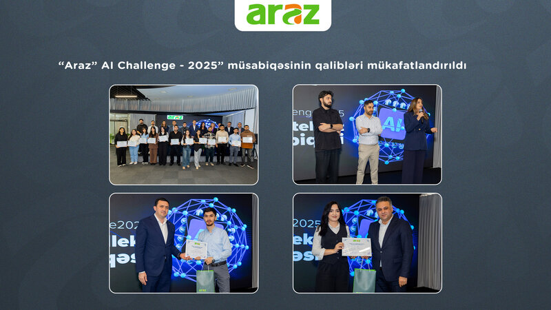 “Araz” AI Challenge - 2025” müsabiqəsinin qalibləri mükafatlandırıldı -