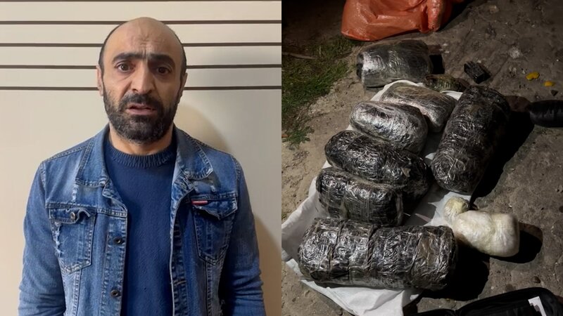 Polisin Qaradağda saxladığı kuryerdən 10 kiloqramdan artıq narkotik aşkarlandı